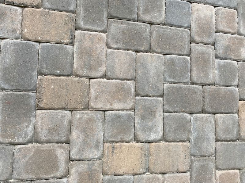 Paver Patio with Intricate Pattern